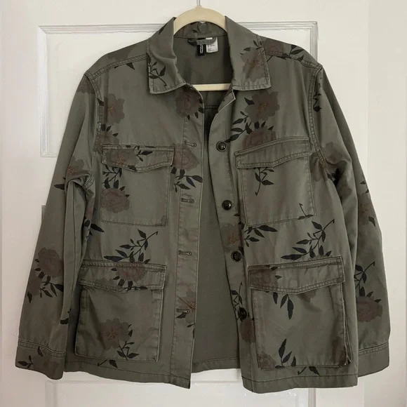 H&M floral camo jacket - Picture 1 of 3